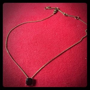 Givenchy black simulated onyx pendant